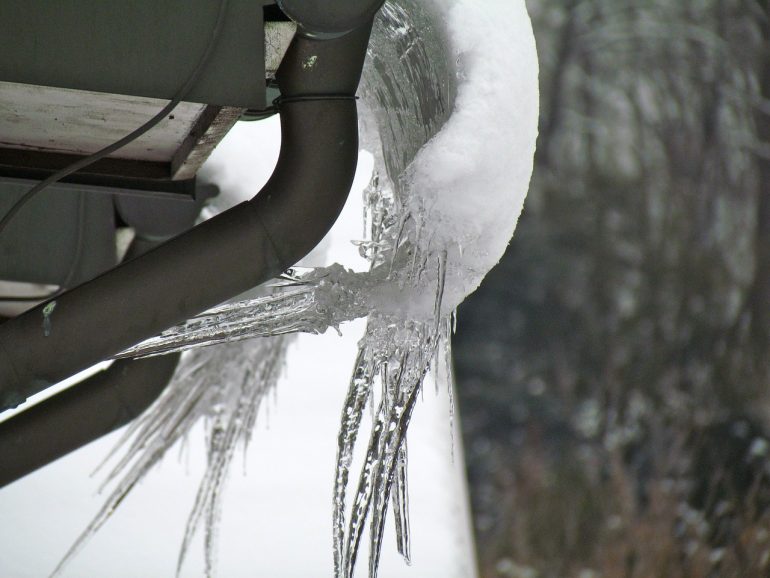 Do not let snow and ice impact gutters